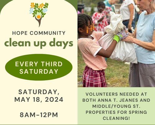 Hope Community CleanUp Day and Potluck