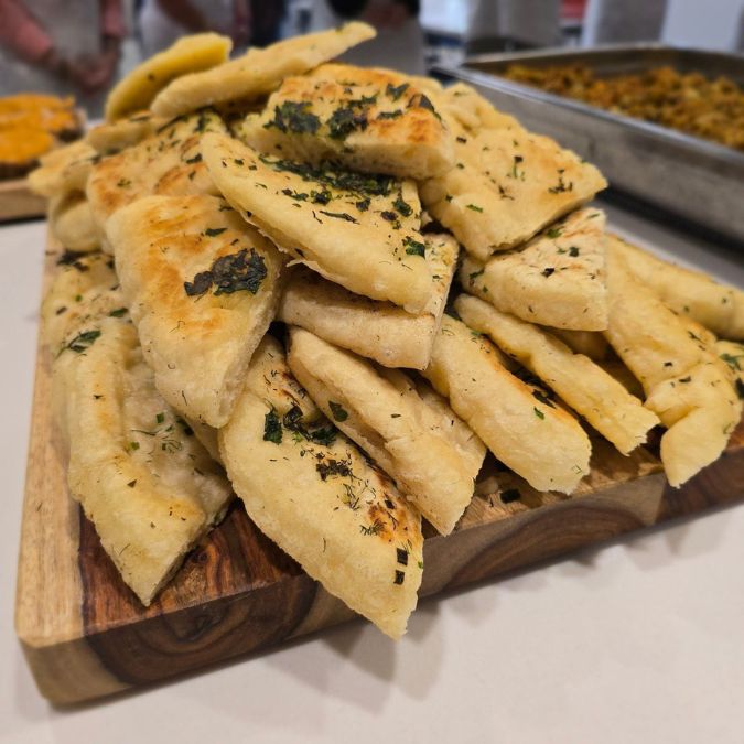 garlic herb naan