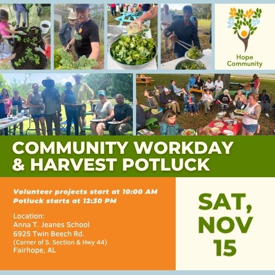 Hope Community Workday-Potluck