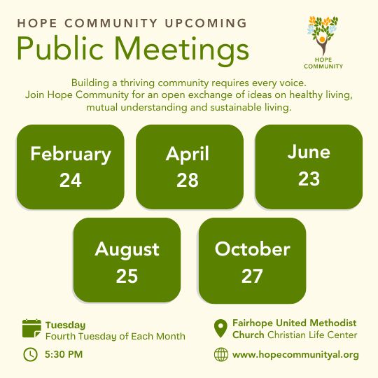 Public Meeting Lineup(1)